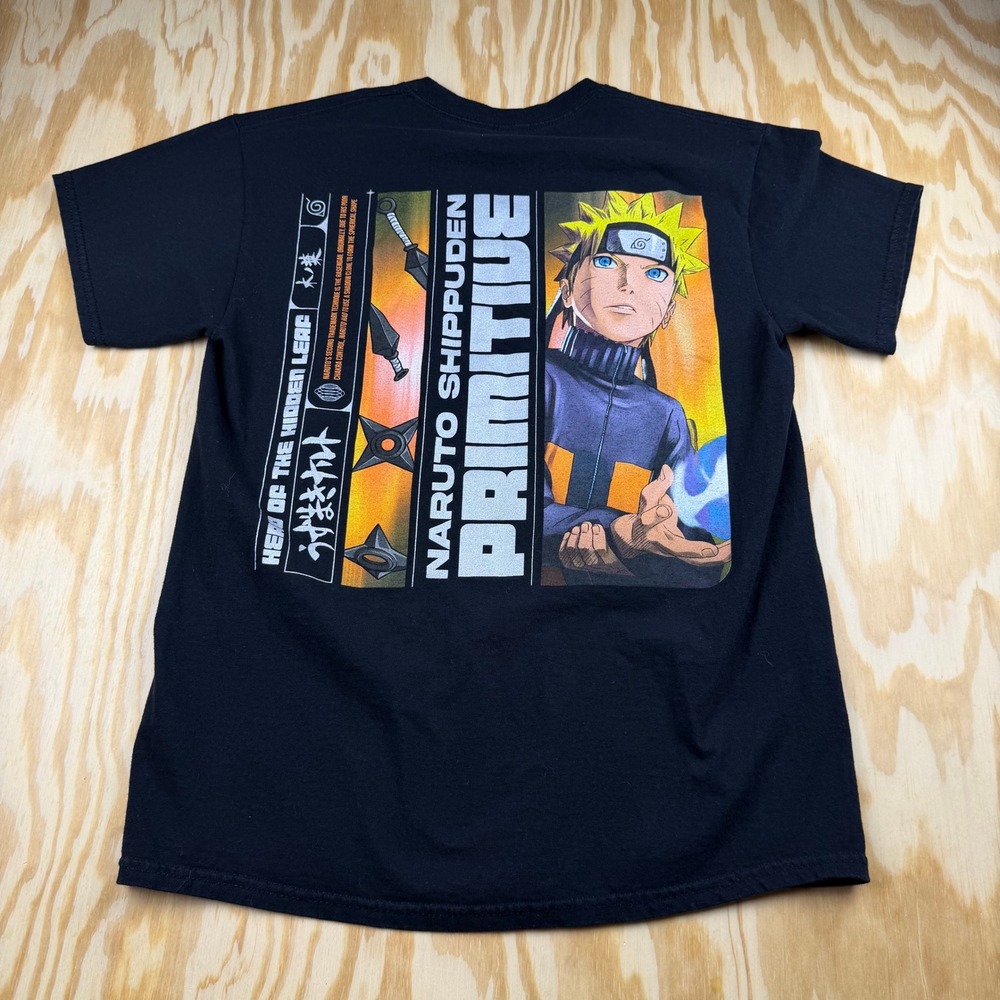 Primitive Naruto Shippuden T-Shirt Mens Medium Black Anime Graphic Tee Skate